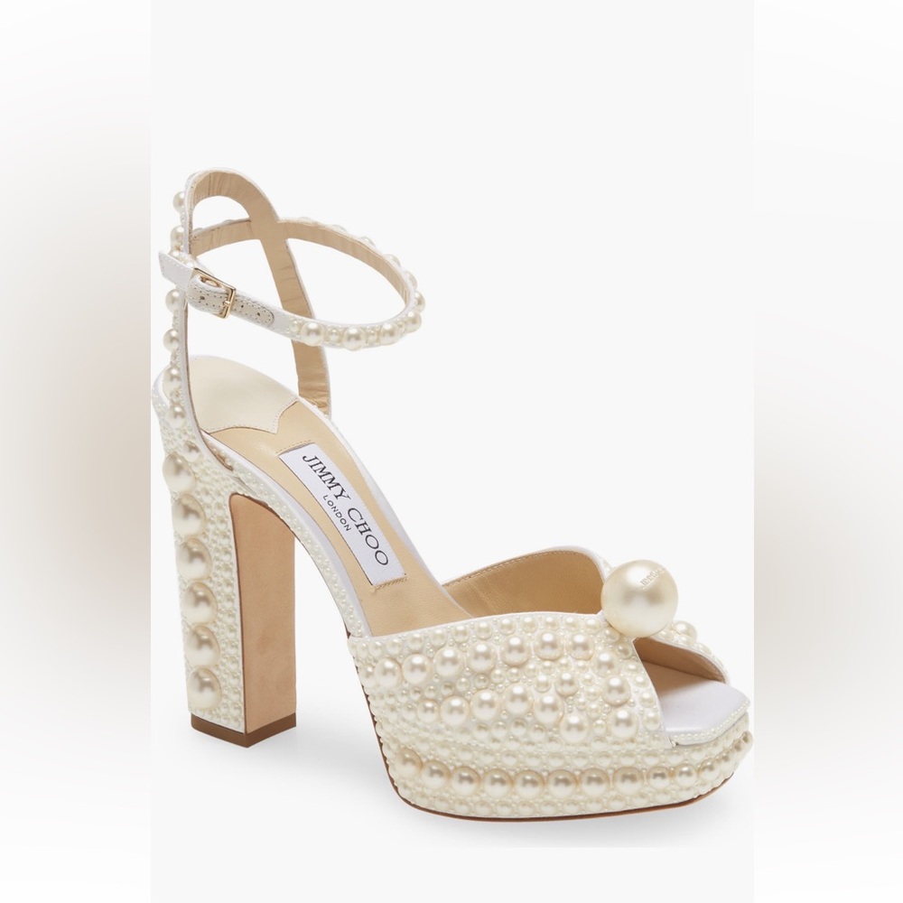 Jimmy Choo Sacaria 120 Satin Platform Sandals